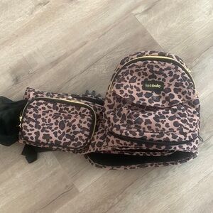 Tushbaby Leopard Print Waist Bag and Backpack
